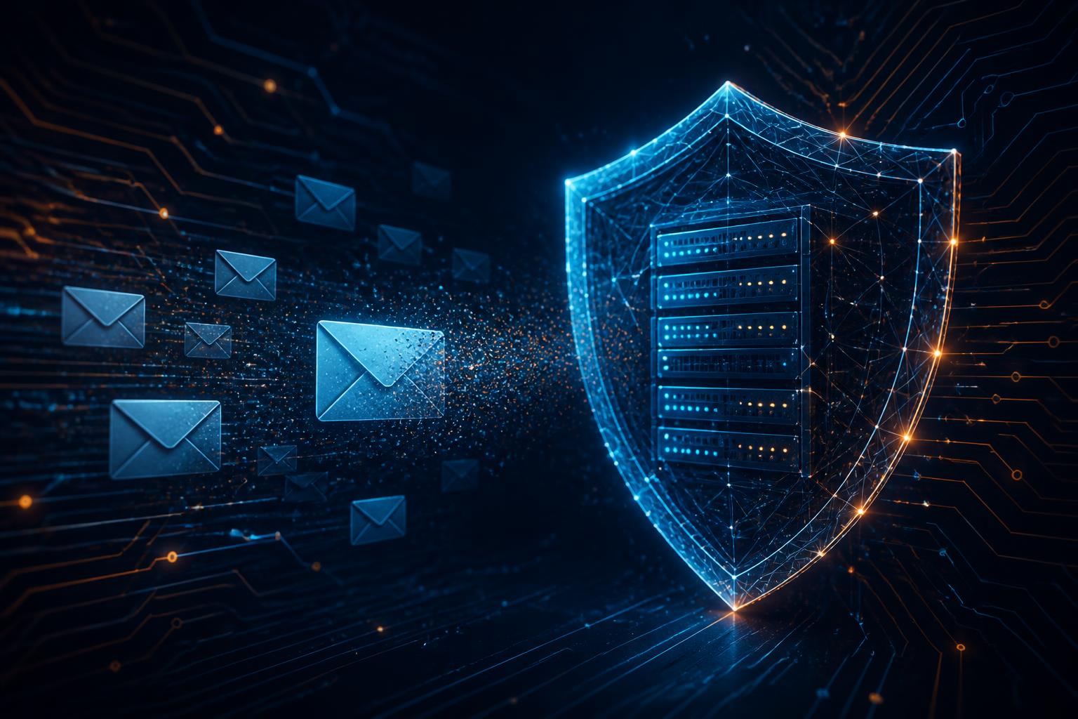Servidor de e-mail protegido por escudo digital